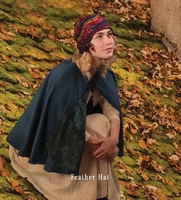 Feather Hat knitting pattern